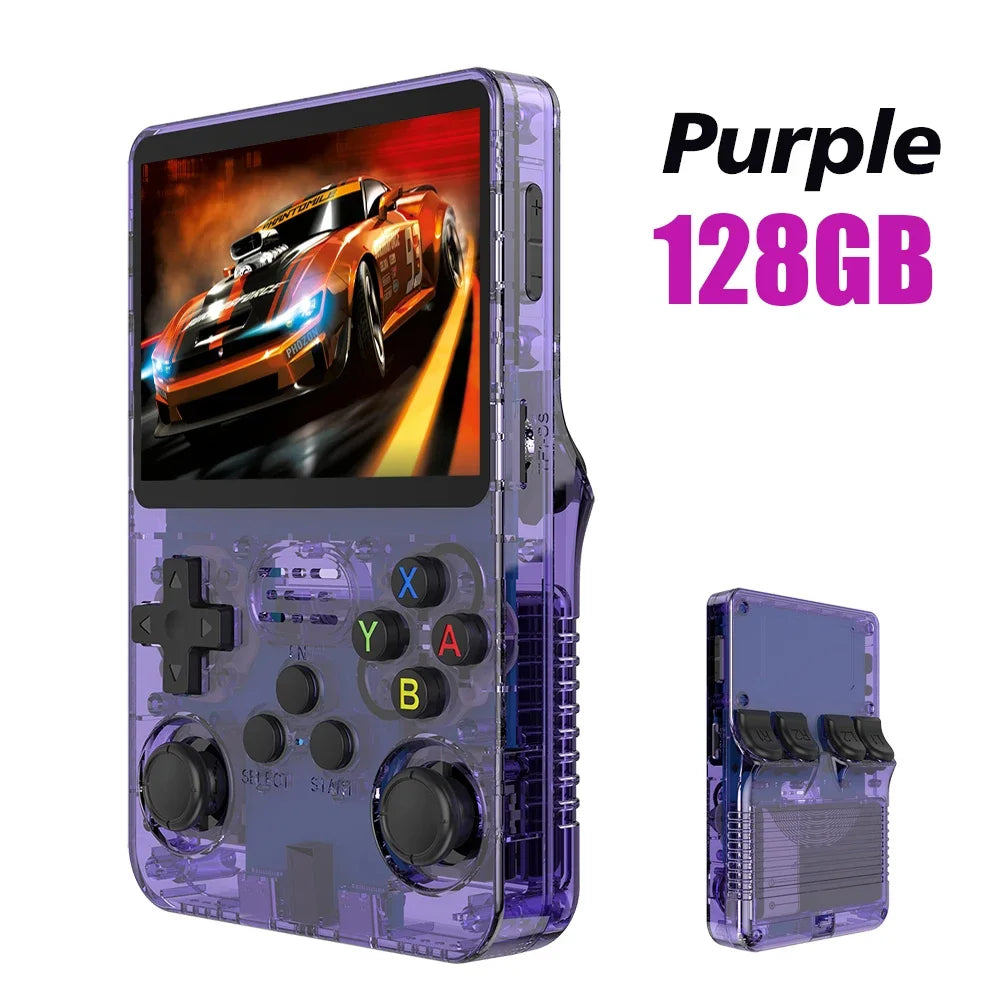 R36S Retro Handheld Video Game Console ARKOS System 3.5 Inch IPS Screen Classic Portable Pocket Video Player 128G Games Boy Gift