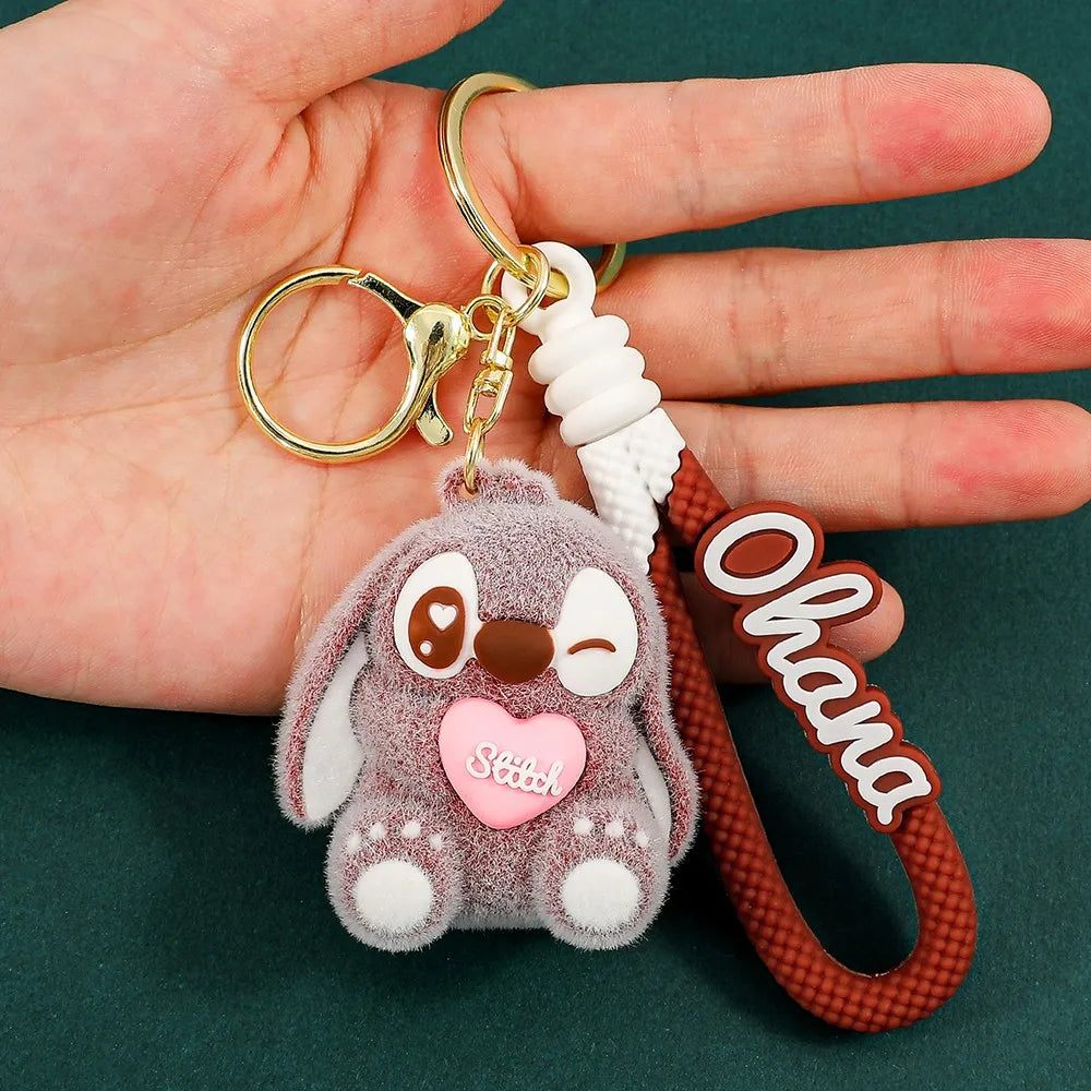 Disney Stitch Keychain - Cute Lilo & Stitch Keyrings, Durable Anime Keychains for Women Men Kids, Multi-Color Gift