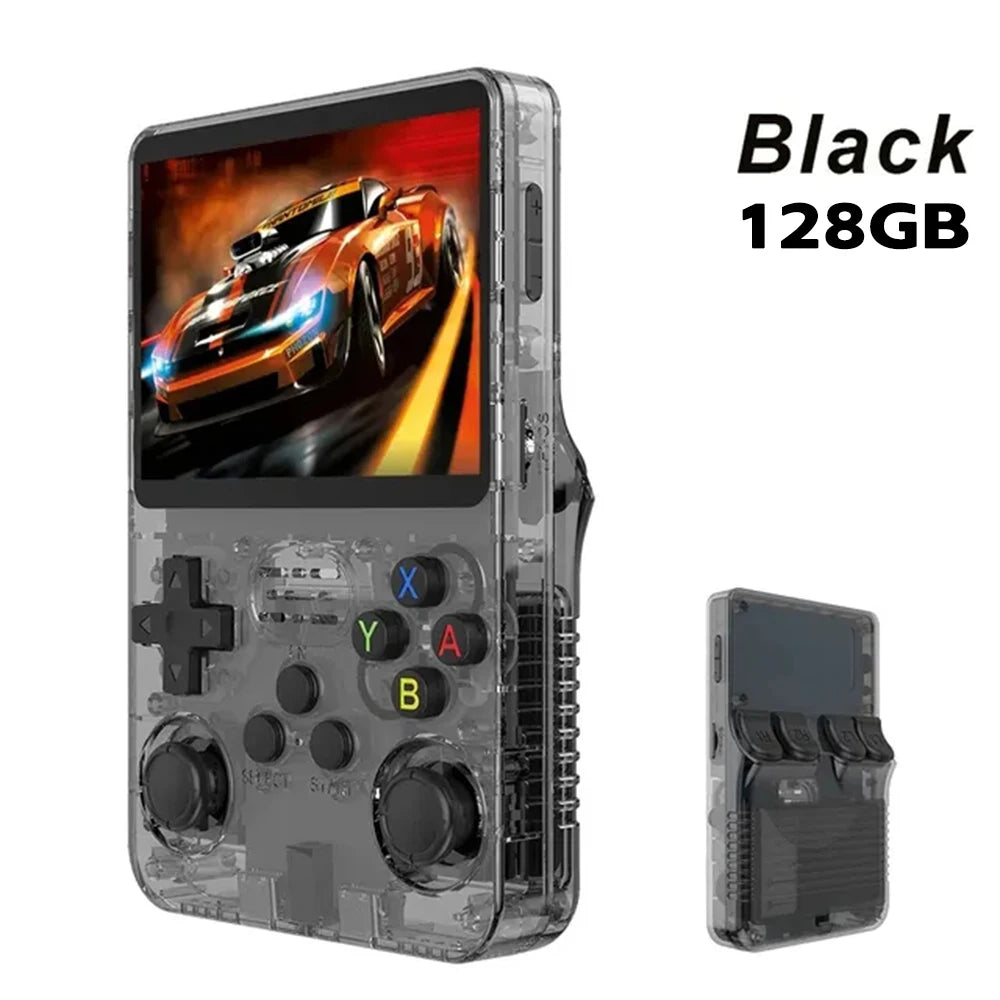 R36S Retro Handheld Video Game Console ARKOS System 3.5 Inch IPS Screen Classic Portable Pocket Video Player 128G Games Boy Gift