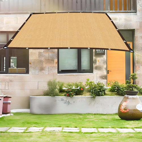 2x4m Light Beige Sun Shade Netting UV Resistant - Premium Shade Cloth for Poolside, Yard, Balcony