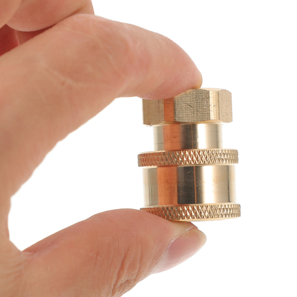 1Set High Pressure Nozzle for Garden Hose Stainless Steel Jet Nozzle with Adjustable Spray Modes for Powerful Cleaning and