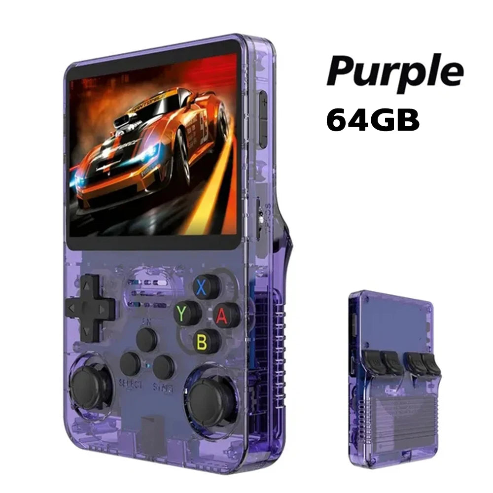 R36S Retro Handheld Video Game Console ARKOS System 3.5 Inch IPS Screen Classic Portable Pocket Video Player 128G Games Boy Gift