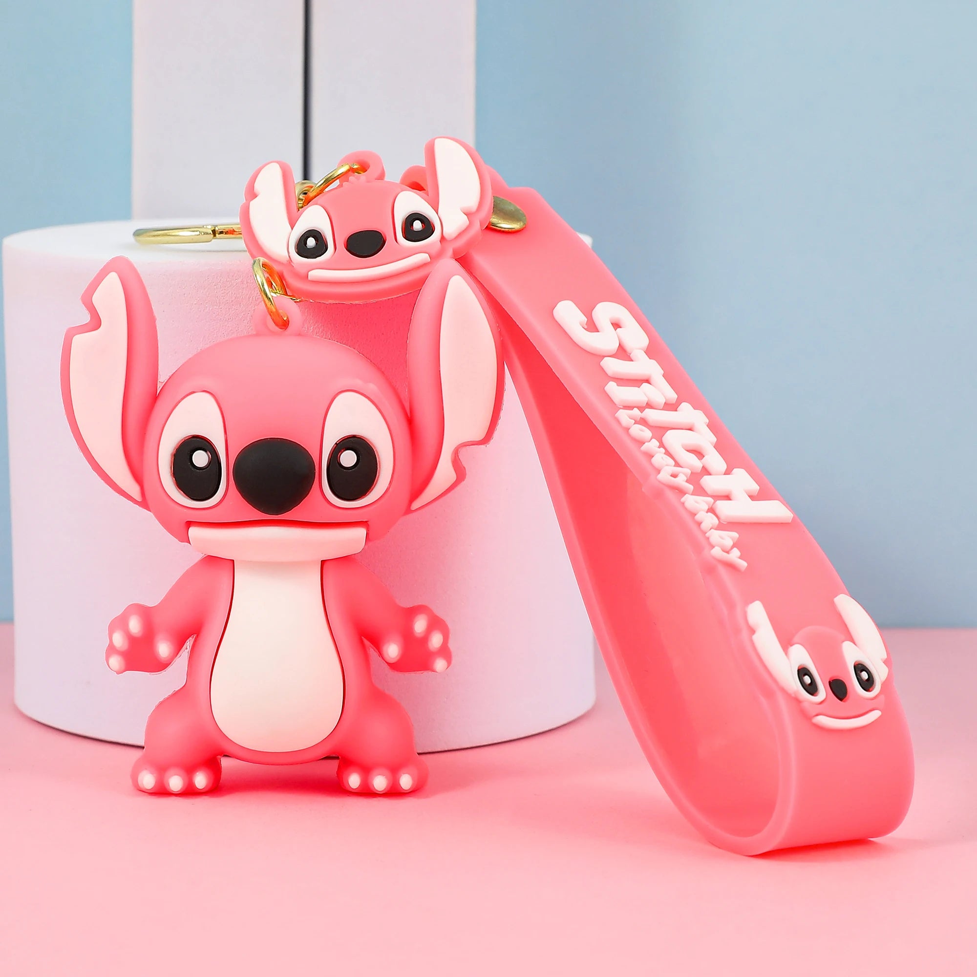 Disney Stitch Keychain - Cute Lilo & Stitch Keyrings, Durable Anime Keychains for Women Men Kids, Multi-Color Gift