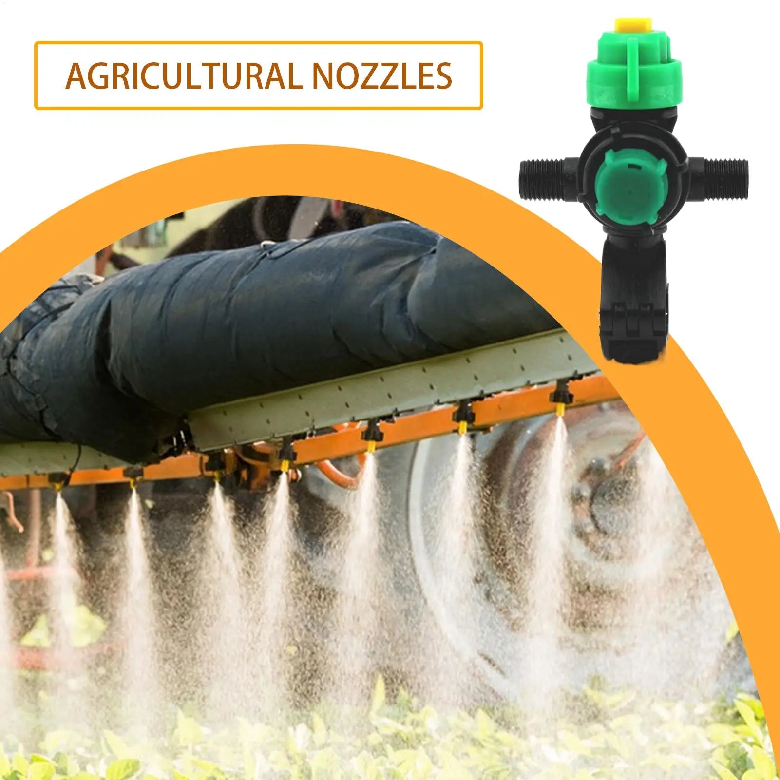 Hose Nozzle 25mm Fan Shaped Mist Head Garden Hose Spray Nozzle For Lawn Outdoor Plant Irrigation Agriculture Farm Field