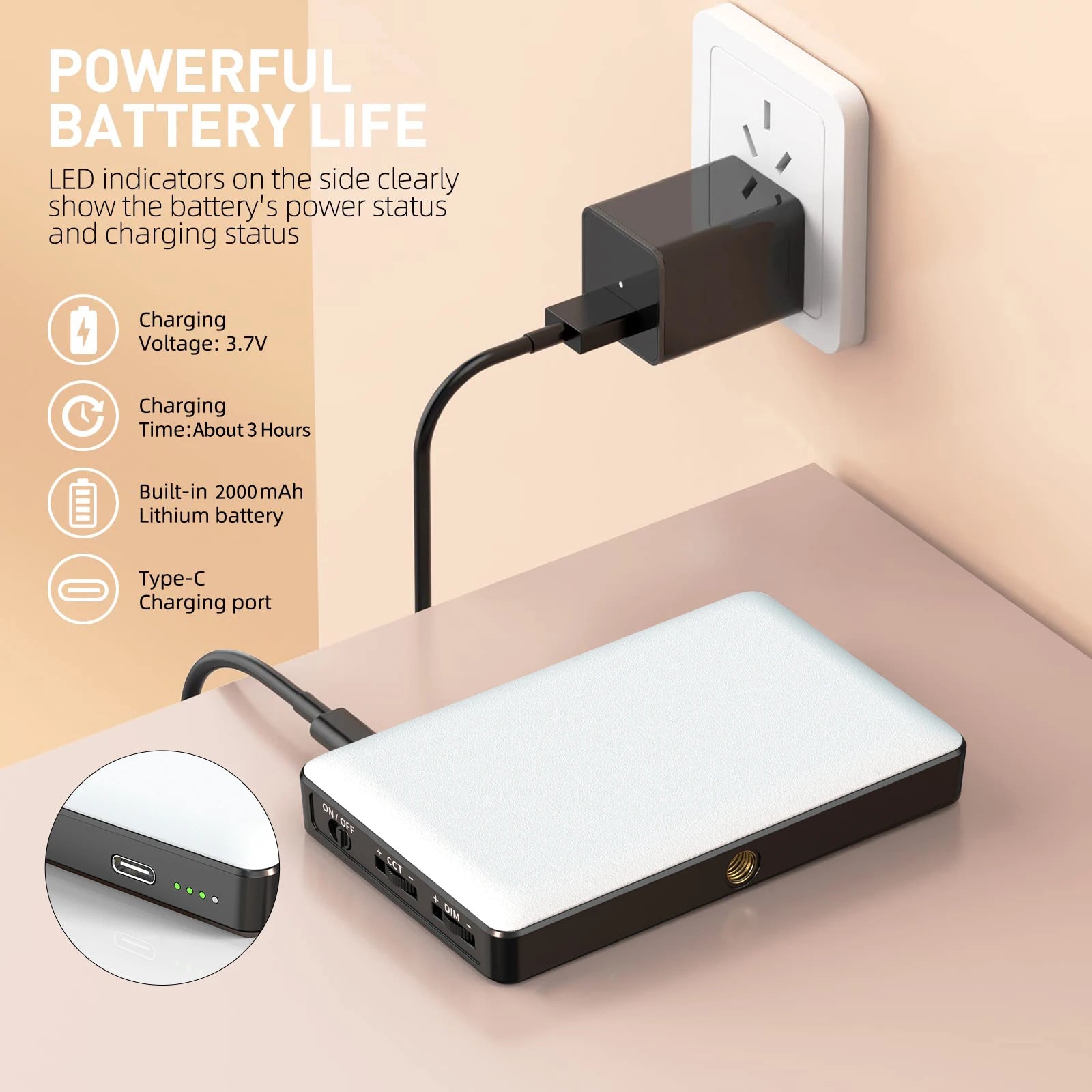 Clearance_Smartphone Selfie Light Selfie Video Conference Light Portable LED Light Compatible For Cell Phone IPad Laptop Camera_